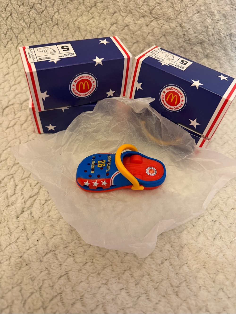 McDonald's Red, Blue & Yellow Mini Flip-Flop Charm